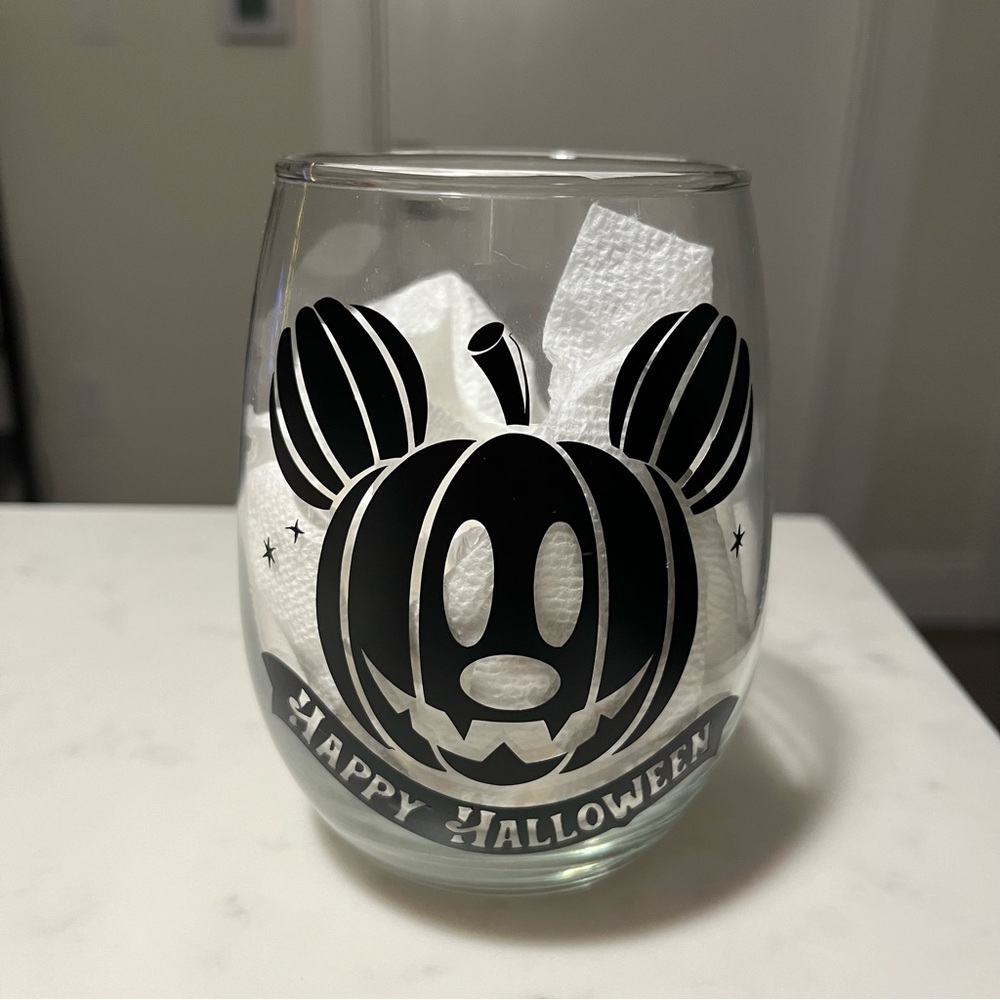 Mickey Mouse Halloween Glass